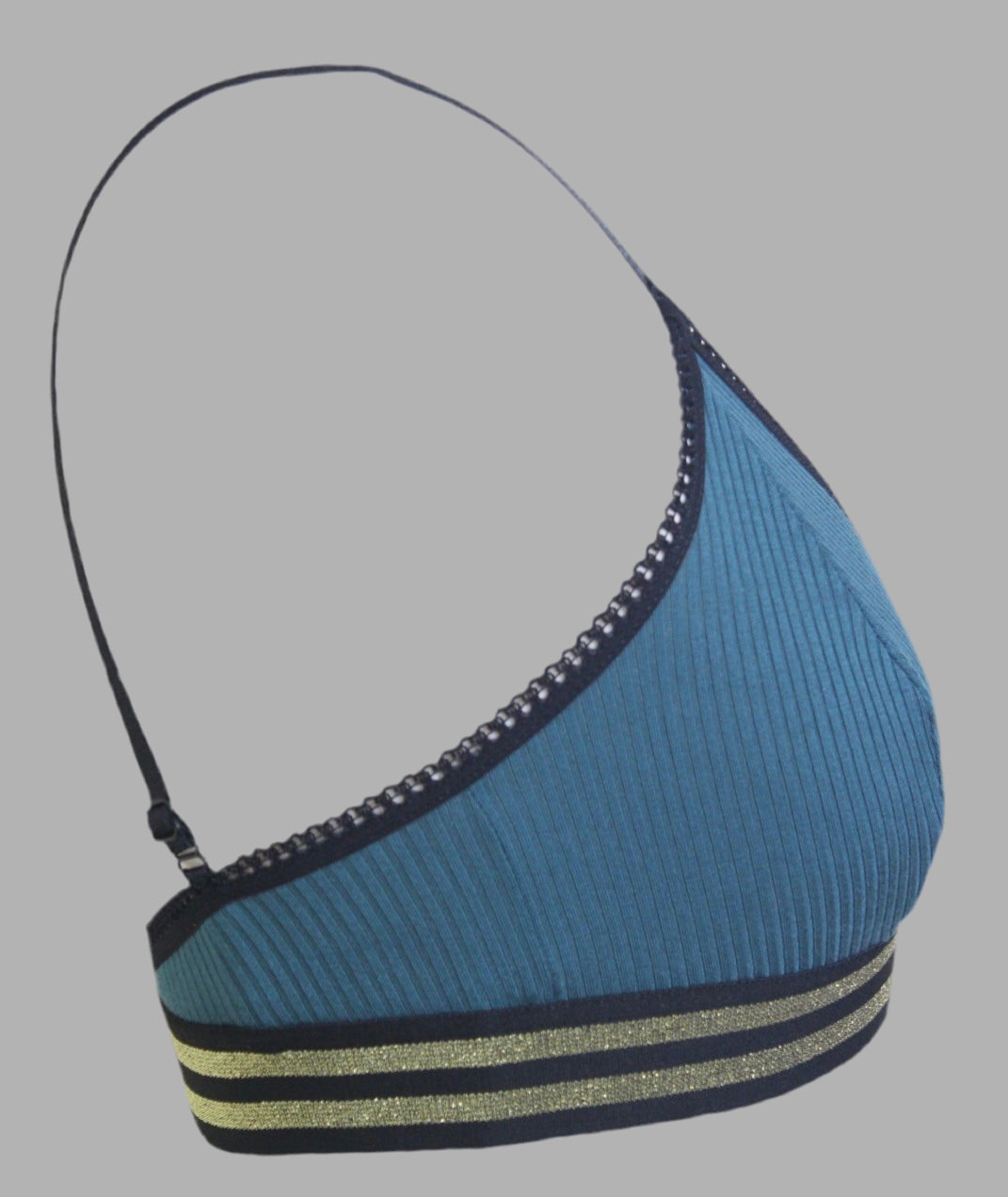 Knickerhood Soft Bra Teal - Ribbed TENCEL™ - Sustainable Underwear