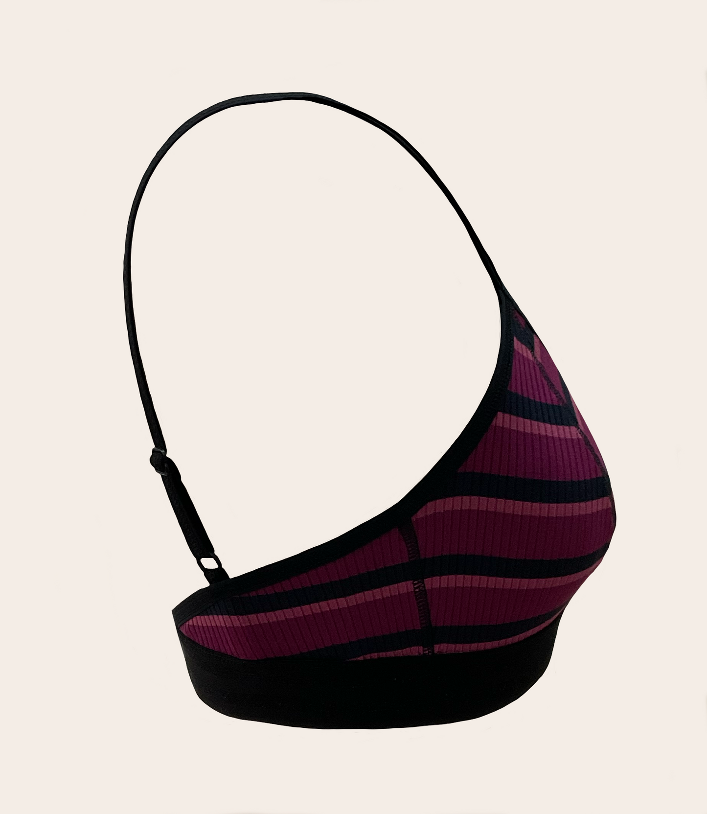 Knickerhood Soft Bra Cherry Stripe - Ribbed TENCEL™ - Sustainable Underwear