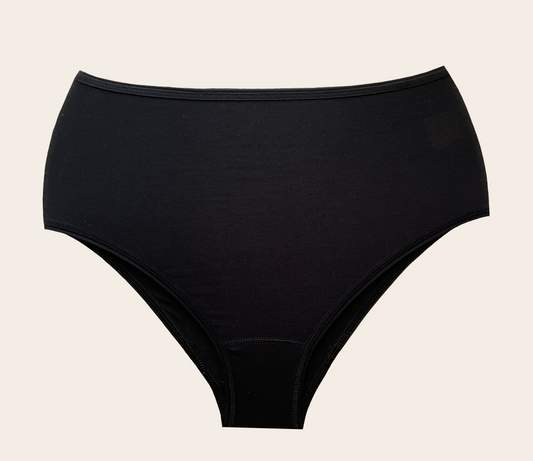 Knickerhood Emotionally Supportive Knickers - Black - TENCEL™ Jersey - Sustainable full-brief knicker