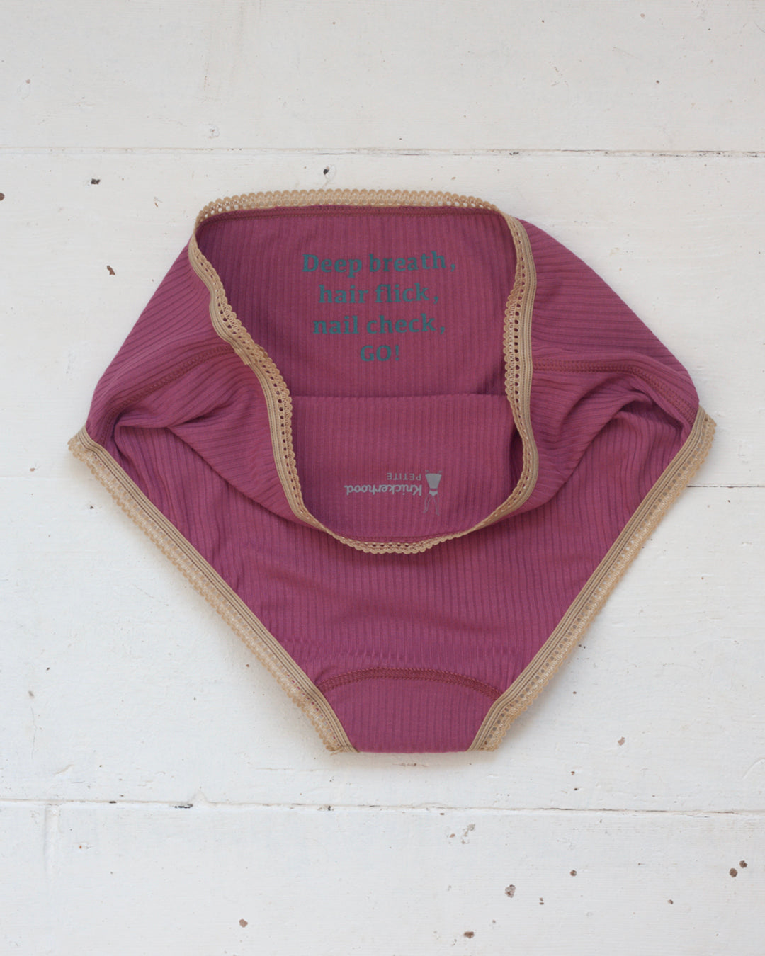 Knickerhood Emotionally Supportive Knickers - HAIR FLICK -  Ribbed TENCEL™ - Sustainable full-brief knicker