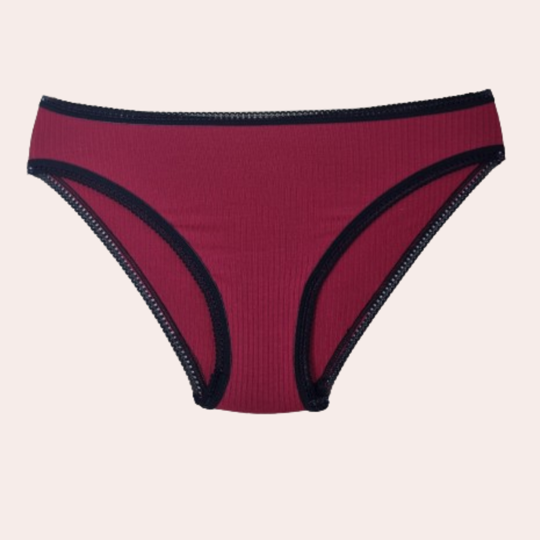 Knickerhood Classic Knicker - Red - Ribbed TENCEL™ - Sustainable Underwear