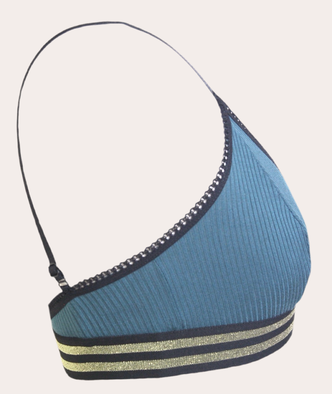 Knickerhood Soft Bra Teal - Ribbed TENCEL™ - Sustainable Underwear